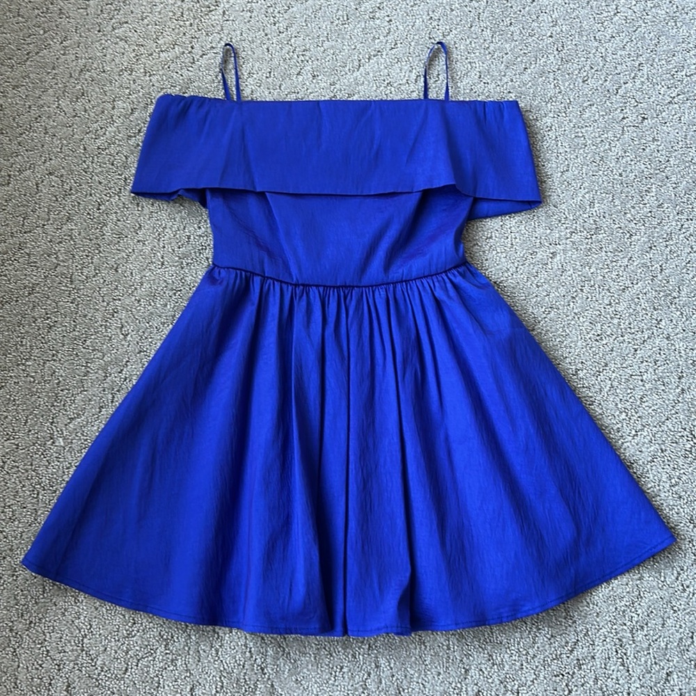 Windsor Off The Shoulder Mini Dress Fit and Flare Homecoming Evening Formal Med
